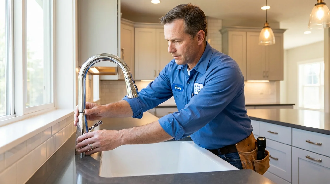 Kitchen faucet installation by Johns Plumbing LLC in New Kensington