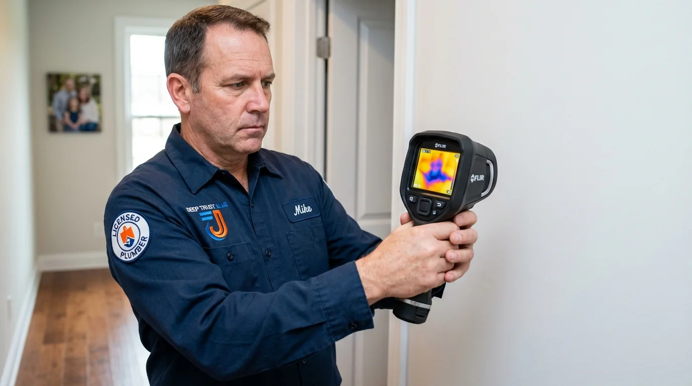 Thermal imaging leak detection by Johns Plumbing LLC in New Kensington